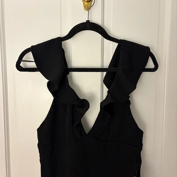Lulu's Perfect Opportunity Black Maxi Ruffle Dress - Picture 3 of 8